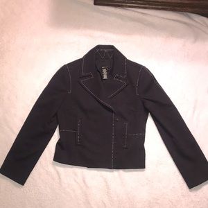 BCBGMaxAzaria Jacket, Navy Blue, Winter weight